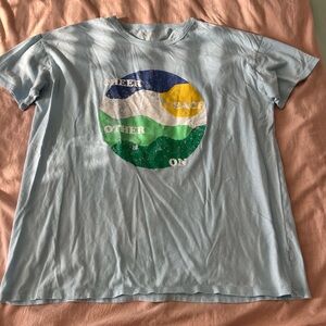 Aerie Oversized Soft Blue Tee